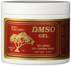 Nature's Gift DMSO gel unfragranced 4 oz bottle close-up for topical use
