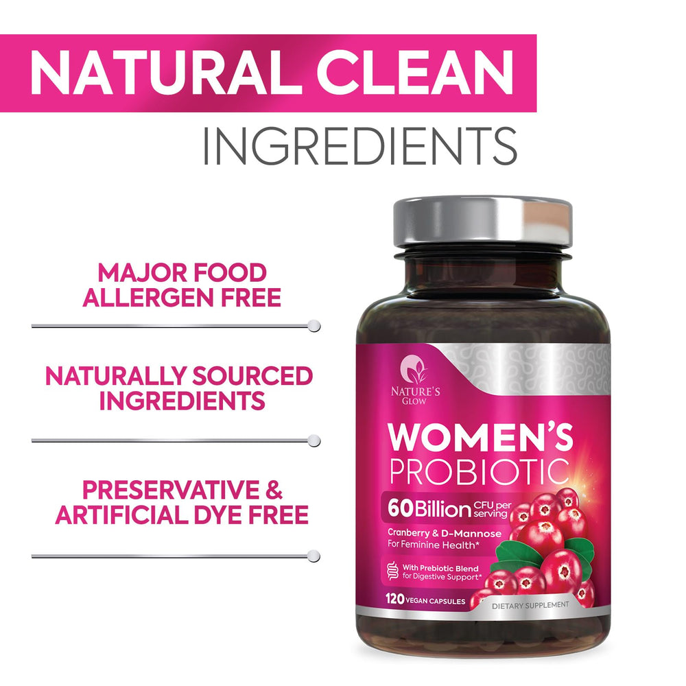 Nature's Glow Lactobacilli-focused formula promotes balanced feminine flora