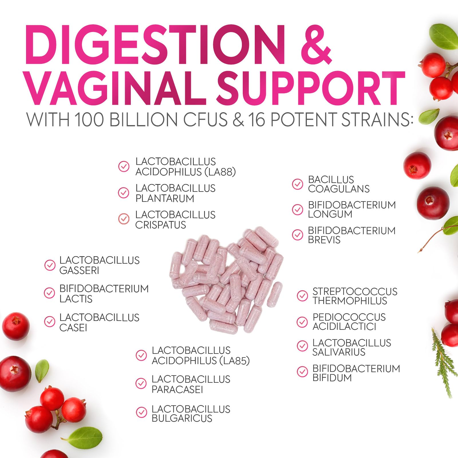 Nature's Glow Probiotics for Women digestive health concept illustration.