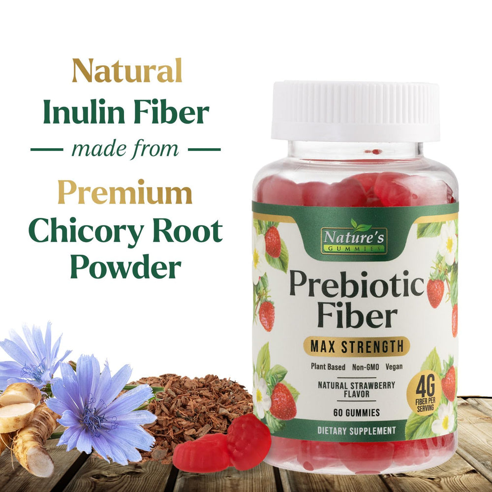 Nature's Gummies Fiber Gummies packaging for adults, easy daily fiber