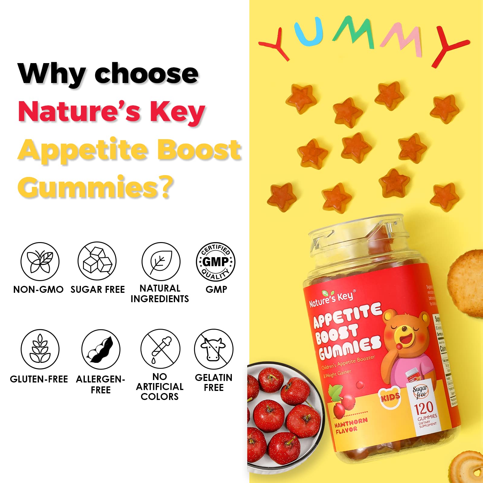 Nature's Key Appetite Booster Gummies used with meals supports nutrition