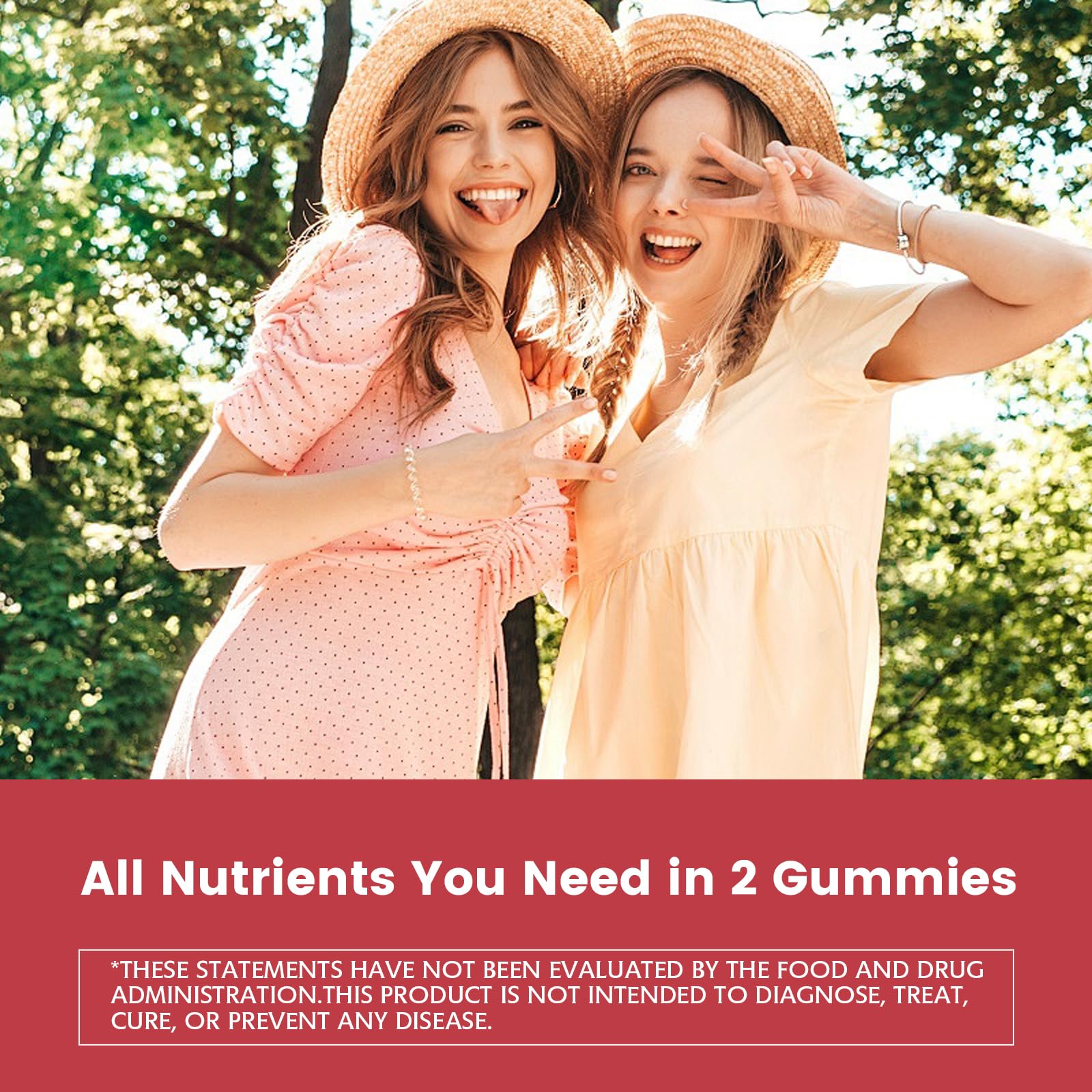 Packaging of Nature's Key strawberry multivitamin with product branding