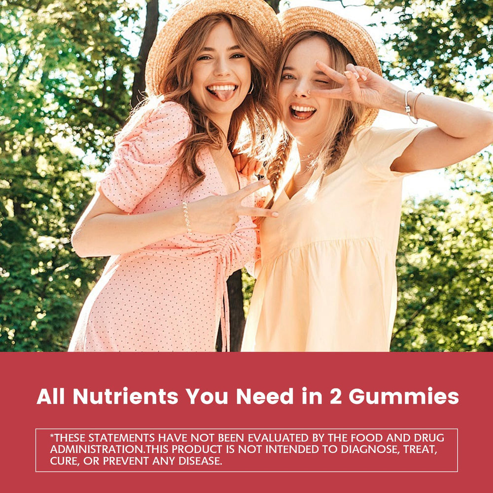 Packaging of Nature's Key strawberry multivitamin with product branding