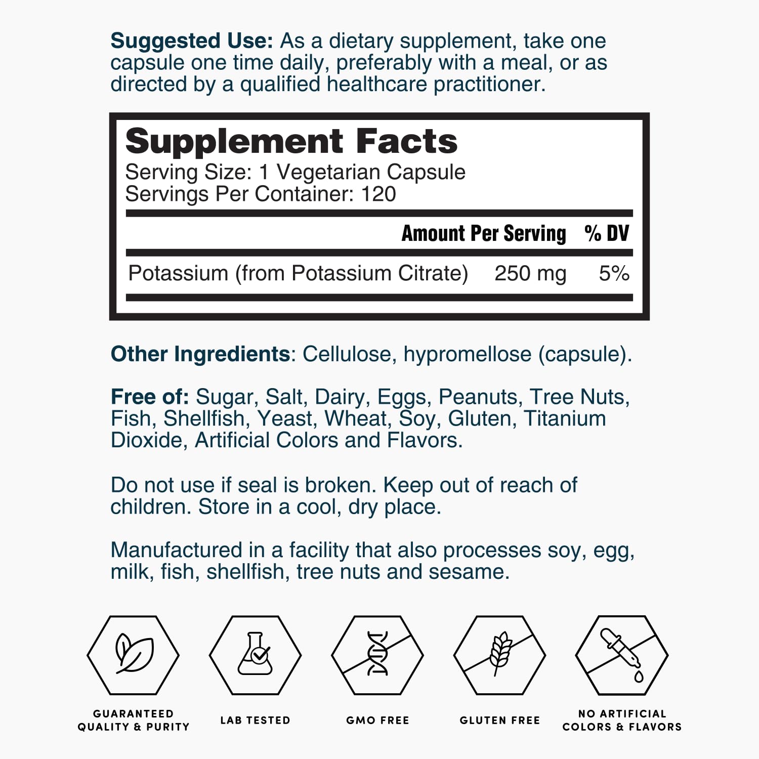 Nature's Lab Gold Potassium Citrate pack of two bottles signals value.