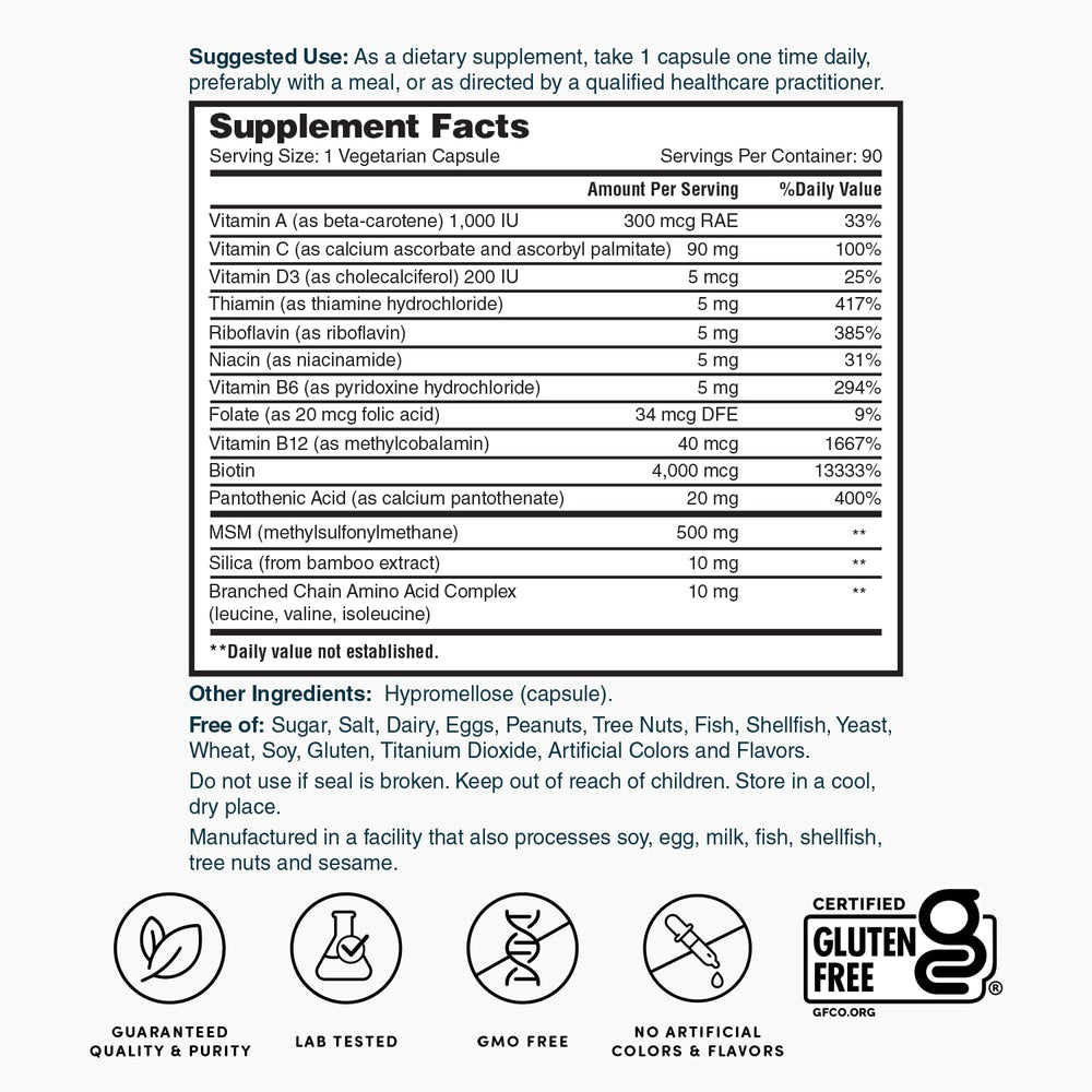 Nature's Lab pack of two bottles signals a long-lasting routine and value.