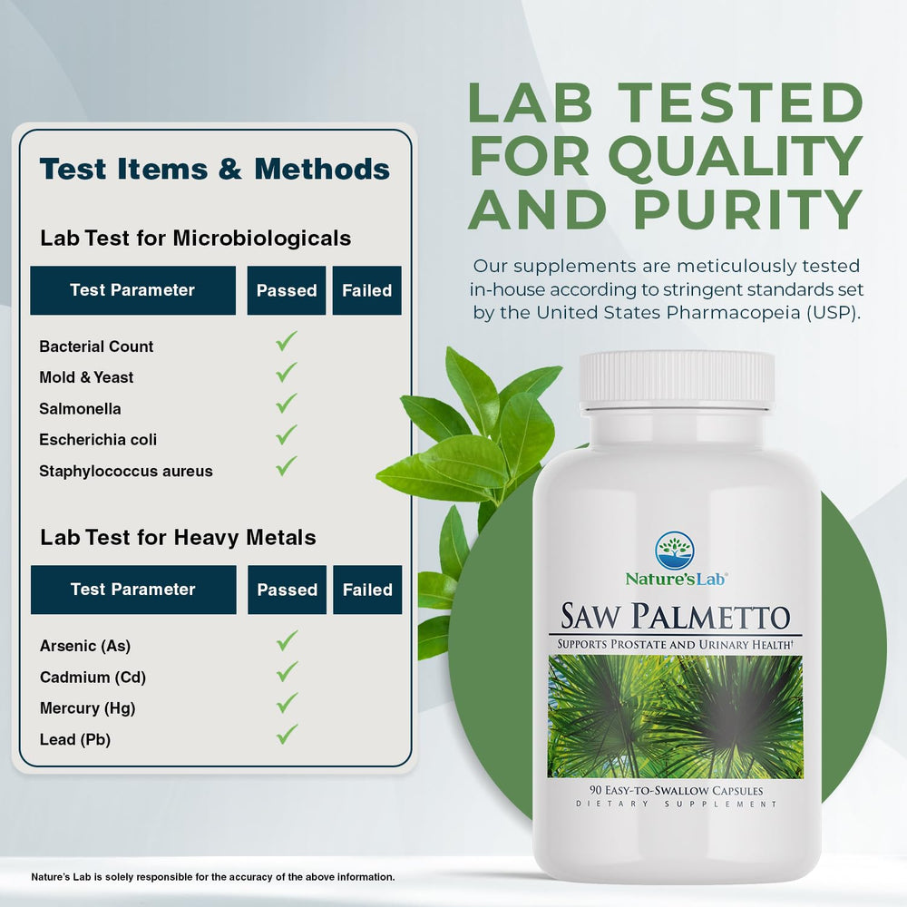 Nature's Lab two-bottle pack display for convenient ongoing use.