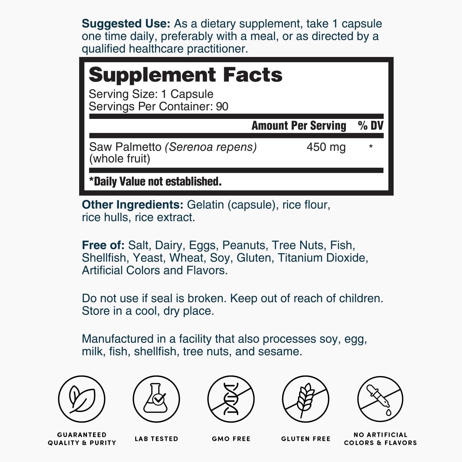 Nature's Lab bottle label close-up highlighting plant-based ingredients.