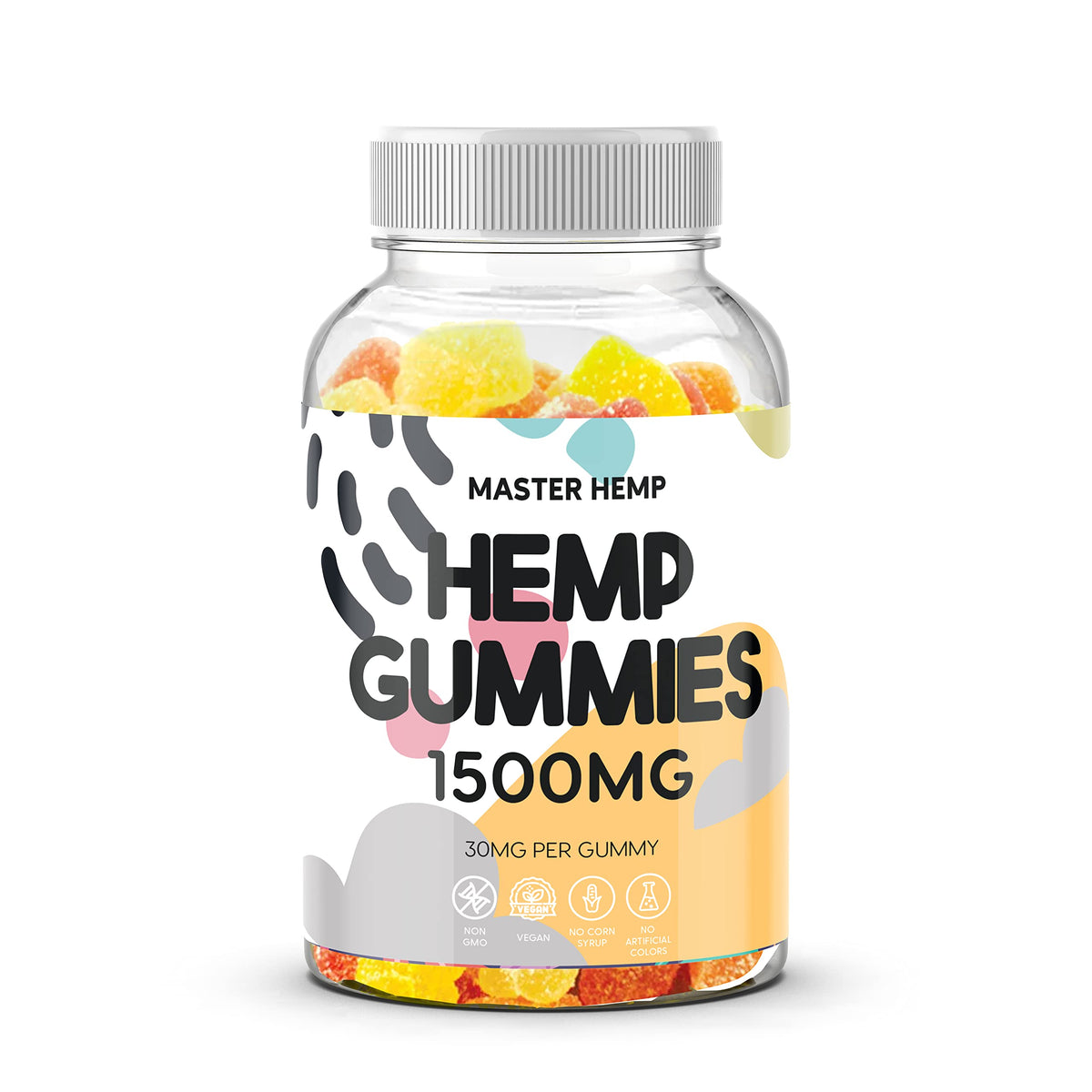 Nature's Leaf Hemp Gummies bottle with fruity flavor for easy daily use