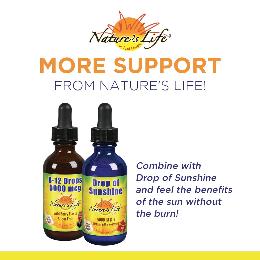 Nature's Life B-12 Drops dropper for on-the-go use.