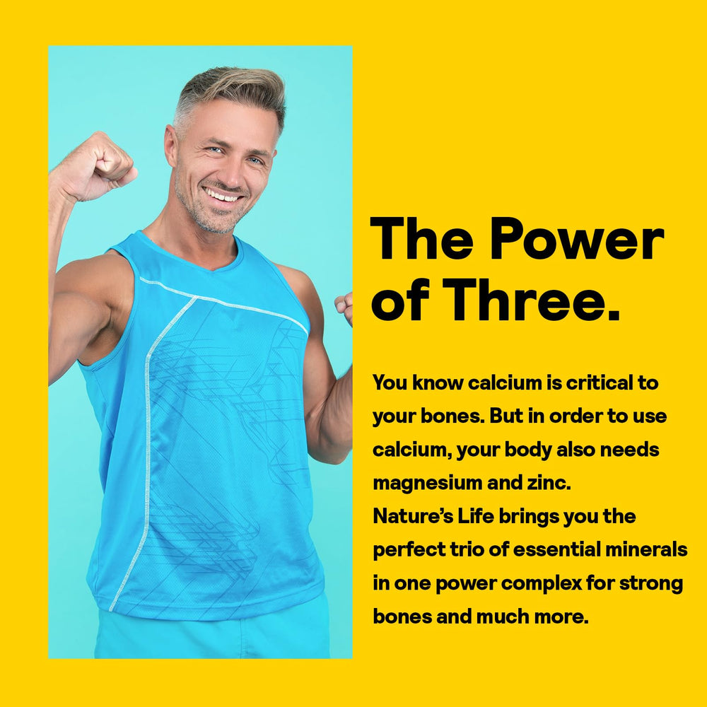 Nature's Life Cal Mag Zinc Complex daily dose supports a simple wellness routine
