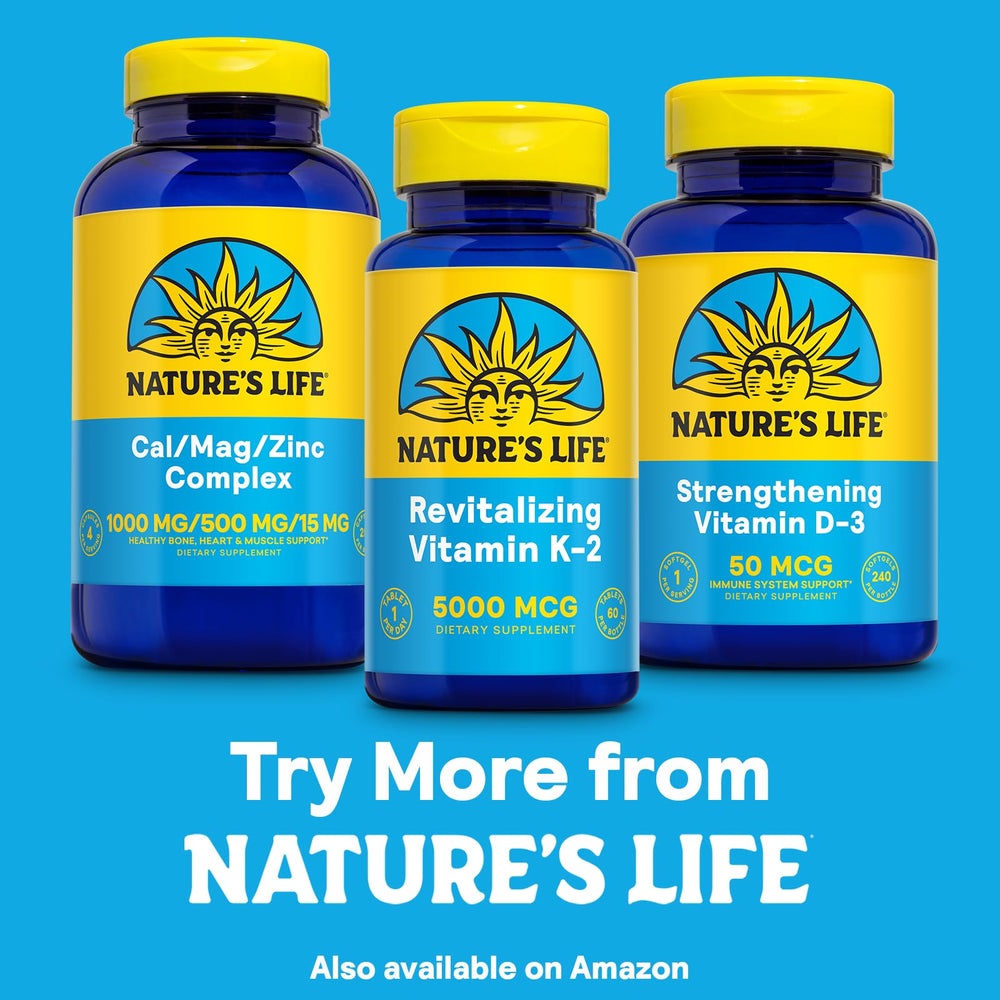 Packaging showing Nature's Life 1 for the Planet pledge and environmental focus