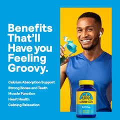 Front label of Nature's Life SoftMag highlighting the magnesium blend