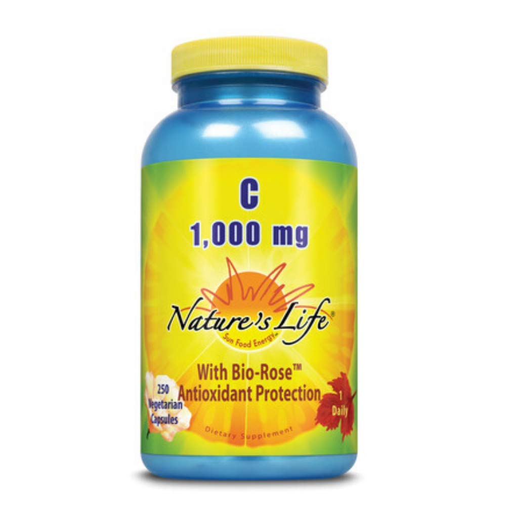 Nature's Life Vitamin C 1000 mg capsules bottle for daily wellness
