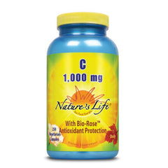 Nature's Life Vitamin C 1000 mg capsules bottle for daily wellness