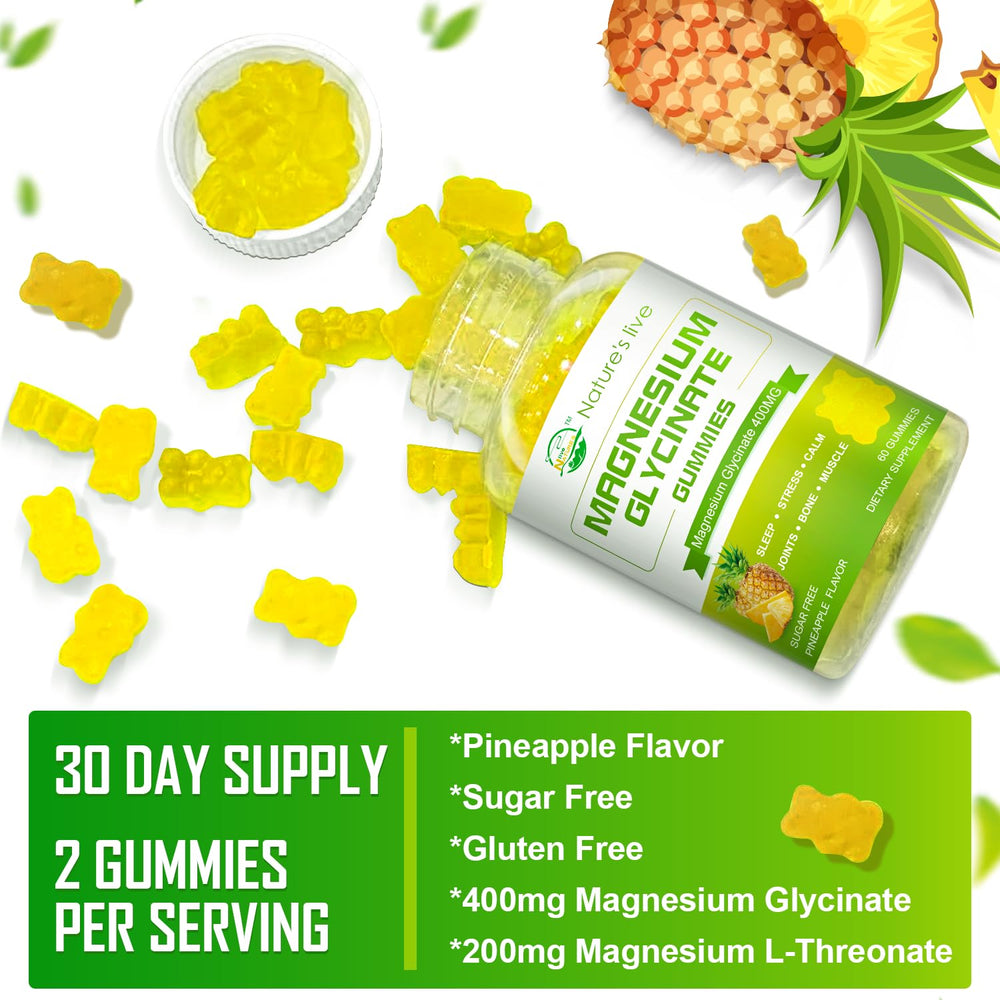 Nature's Live gummies on a plate illustrating convenient daily intake.