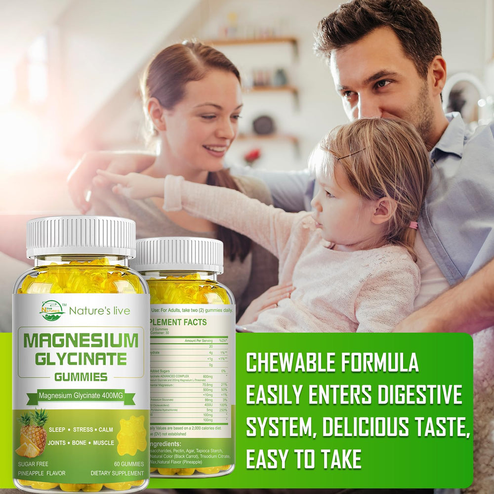 Nature's Live packaging shot emphasizes sugar-free, vegan formula.