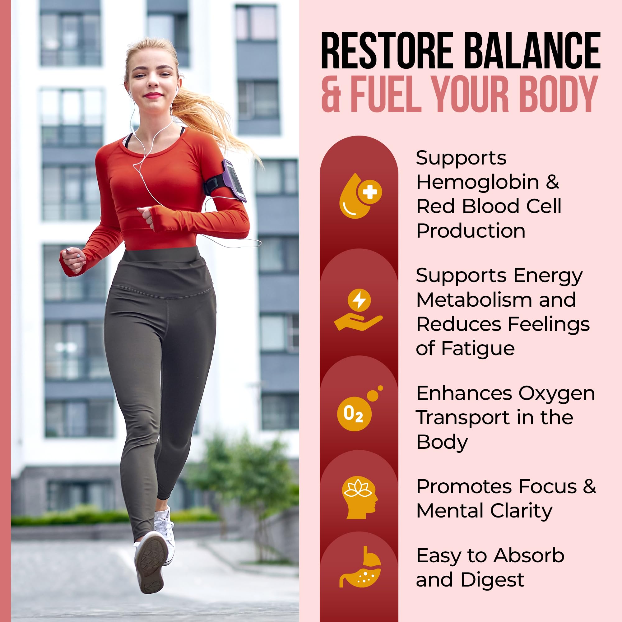 Nature's Nectar Blood Builder pouring shot demonstrates simple daily dosing.