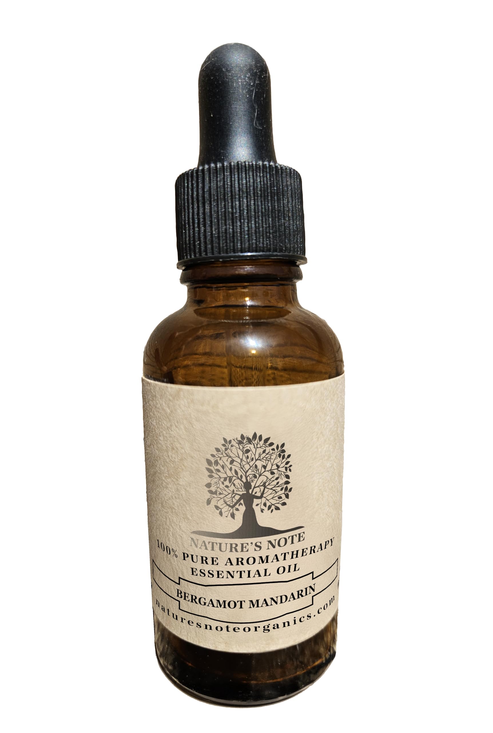 Nature's Note amber bottle preserves aroma for extended use.