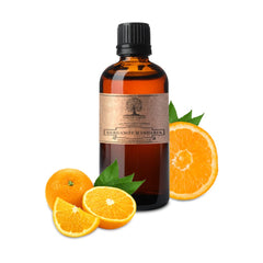 Nature's Note bergamot mandarin oil bottle closeup for diffusers.