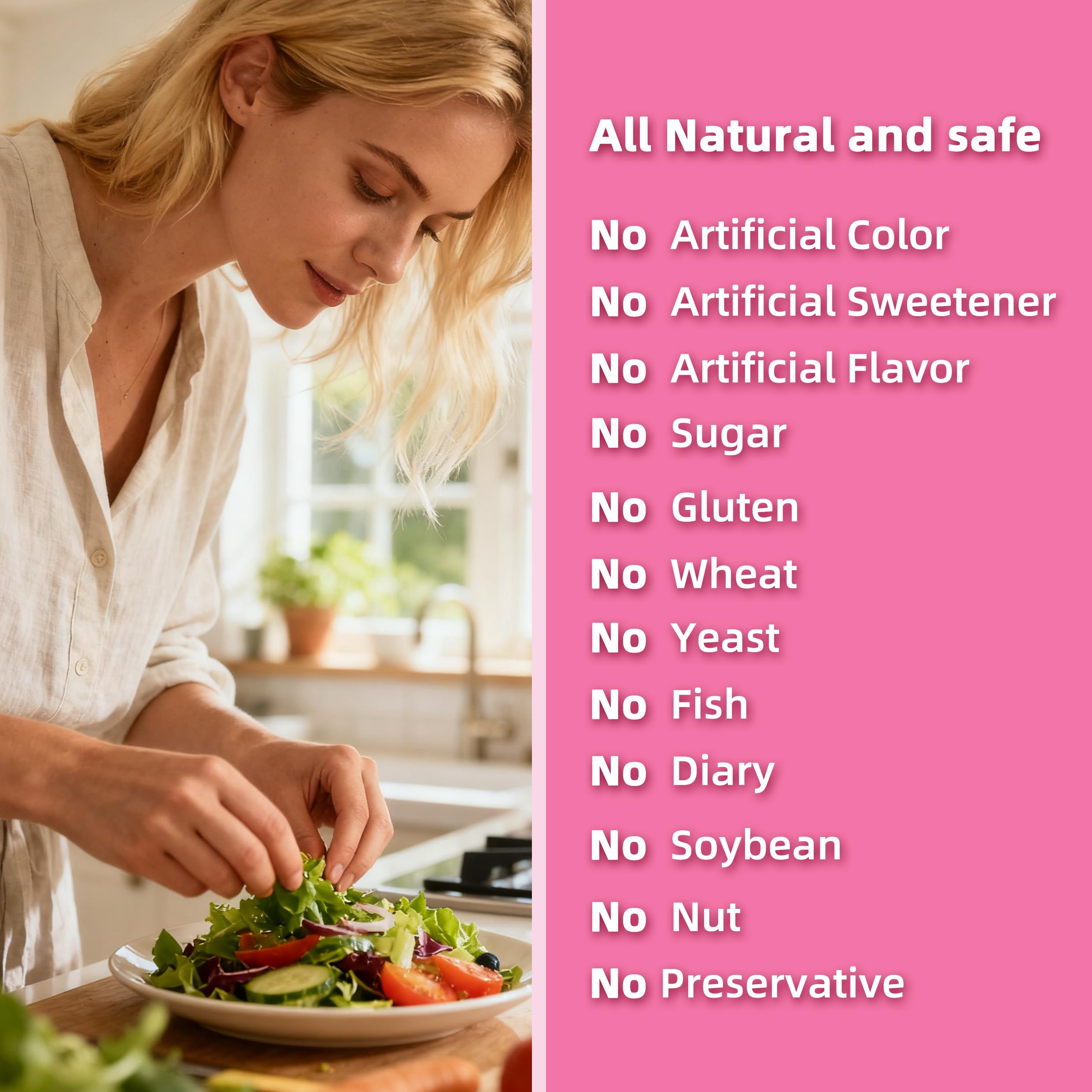 Non-GMO and Kosher certification on Nature's Nutra Lactoferrin