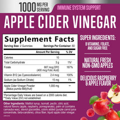 Nature's Nutrition ACV gummies bottle emphasizes sugar-free vegan gluten-free wellness