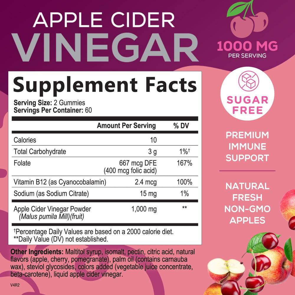 Close-up of ACV gummy showing texture for digestion support.