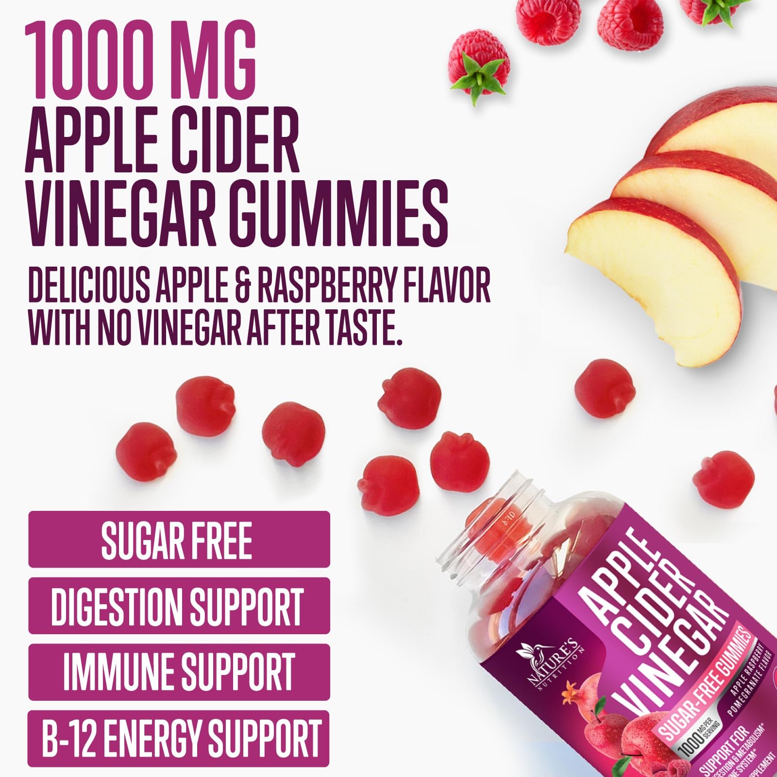 Gummies with Nature's Nutrition branding offer energy support as part of daily routines.