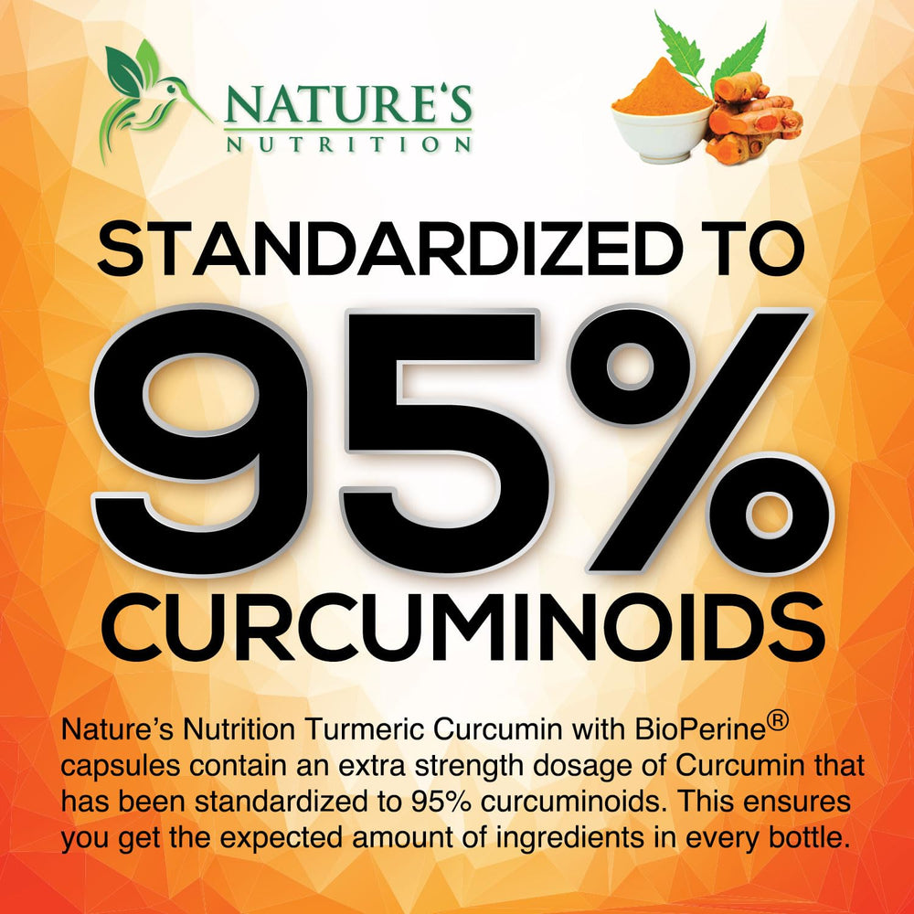 Nature's Nutrition Bioperine black pepper extract capsules boost absorption potential