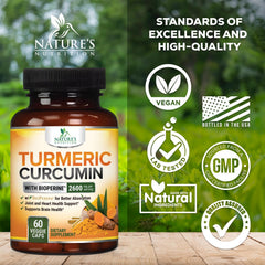Nature's Nutrition BioPerine black pepper extract highlighting absorption.