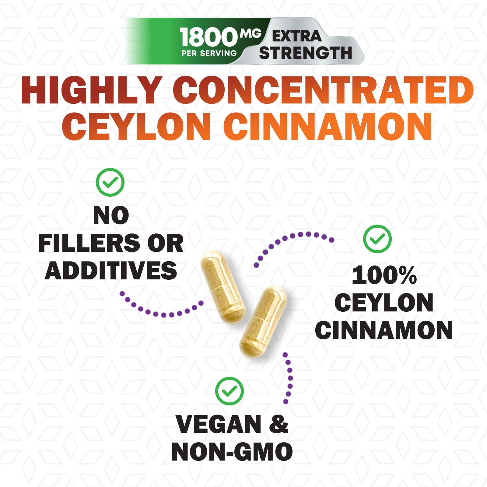 USA bottling stamp on Nature's Nutrition cinnamon bottle