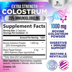 Nature's Nutrition Colostrum powder pour demonstrates easy mixing for daily wellness routines.