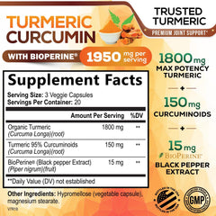 Nature's Nutrition curcumin capsules close-up showing potent color