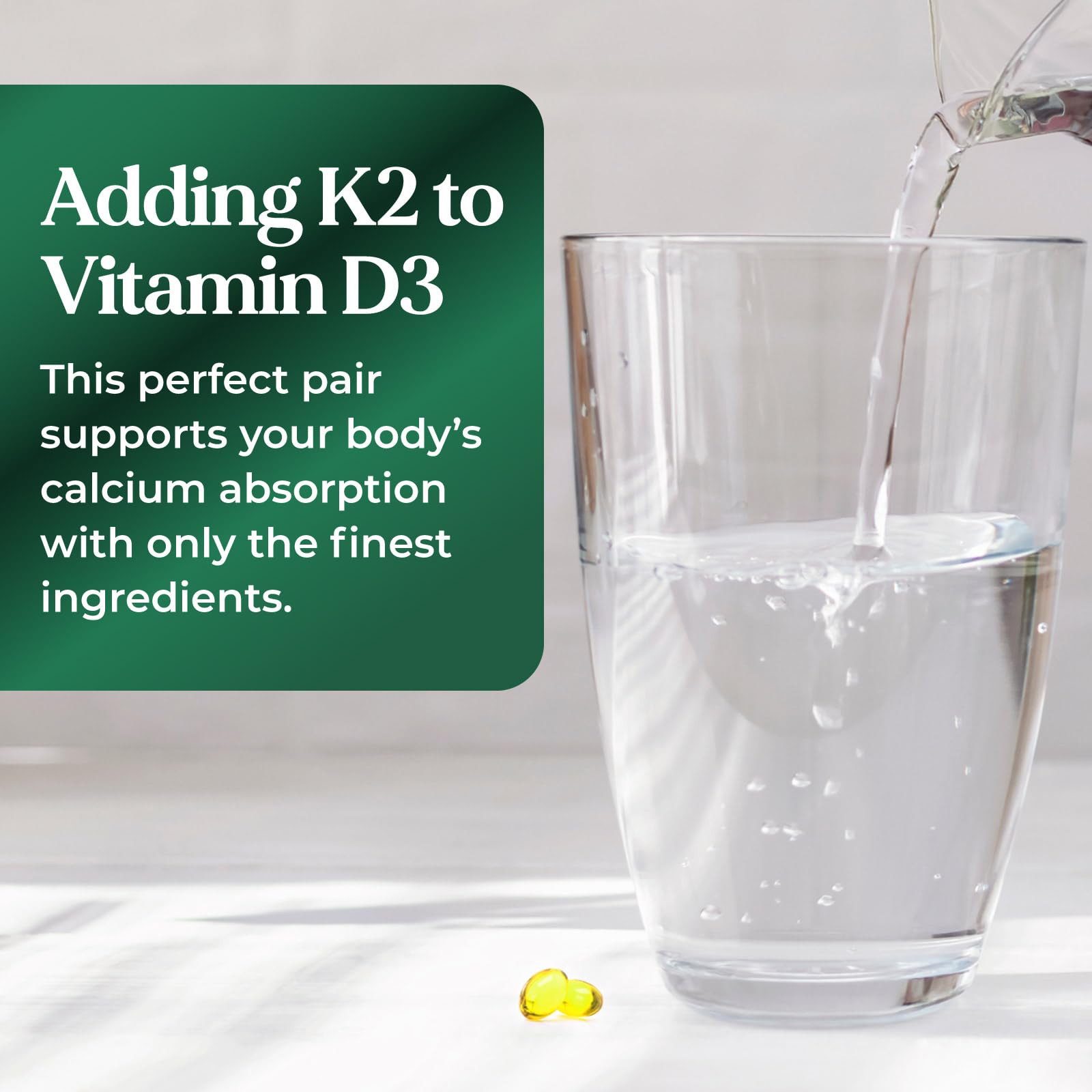 Nature's Nutrition D3K2 product shot highlighting high-strength daily dose.
