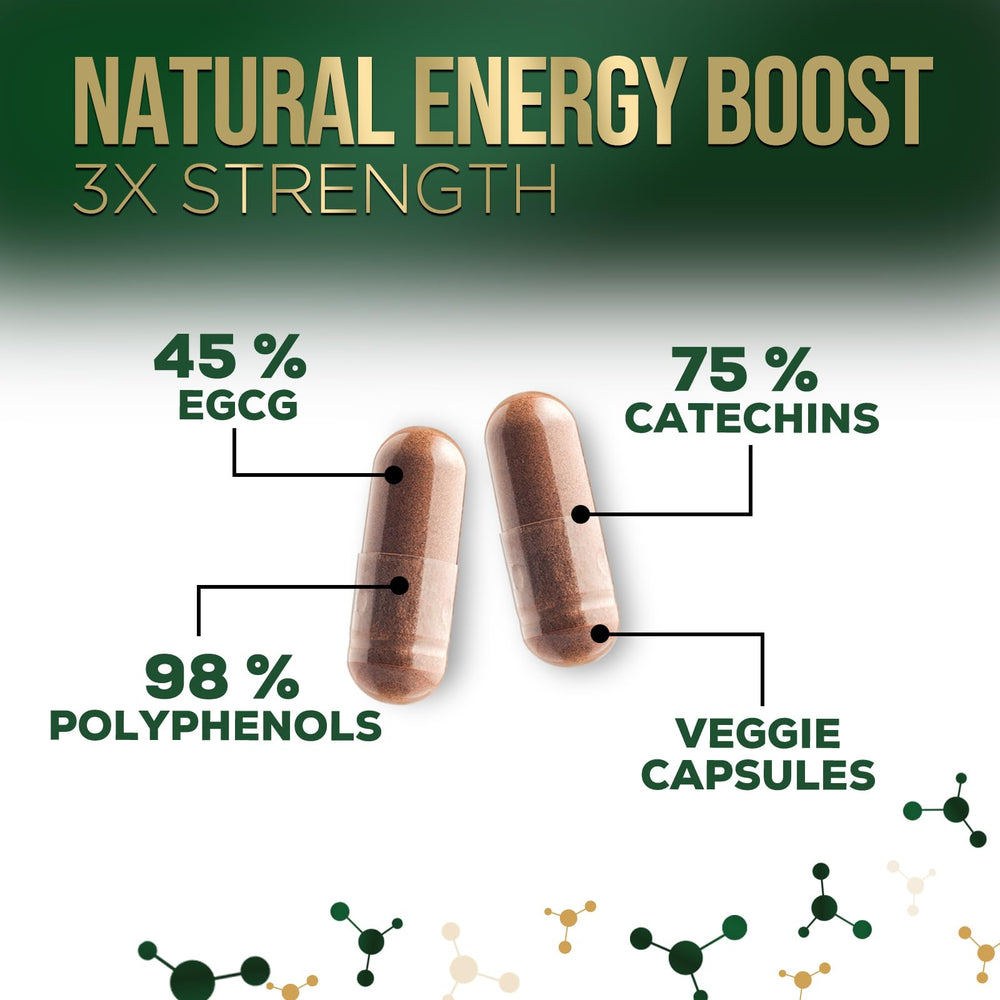 Nature's Nutrition EGCG 45 percent label indicates potent green tea compounds.