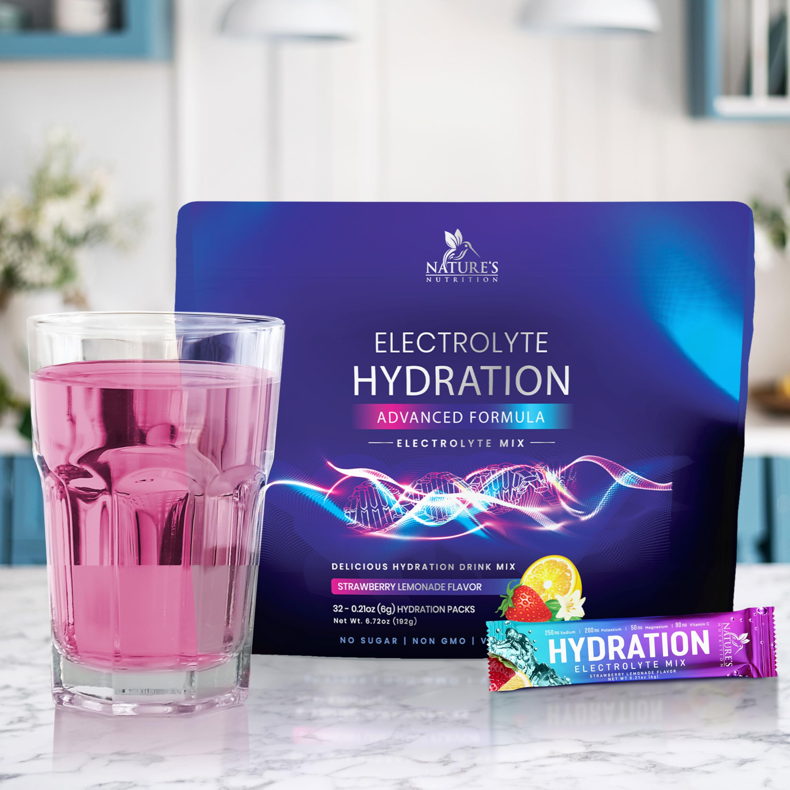 Nature's Nutrition electrolytes packets travel kit keeps hydration within reach