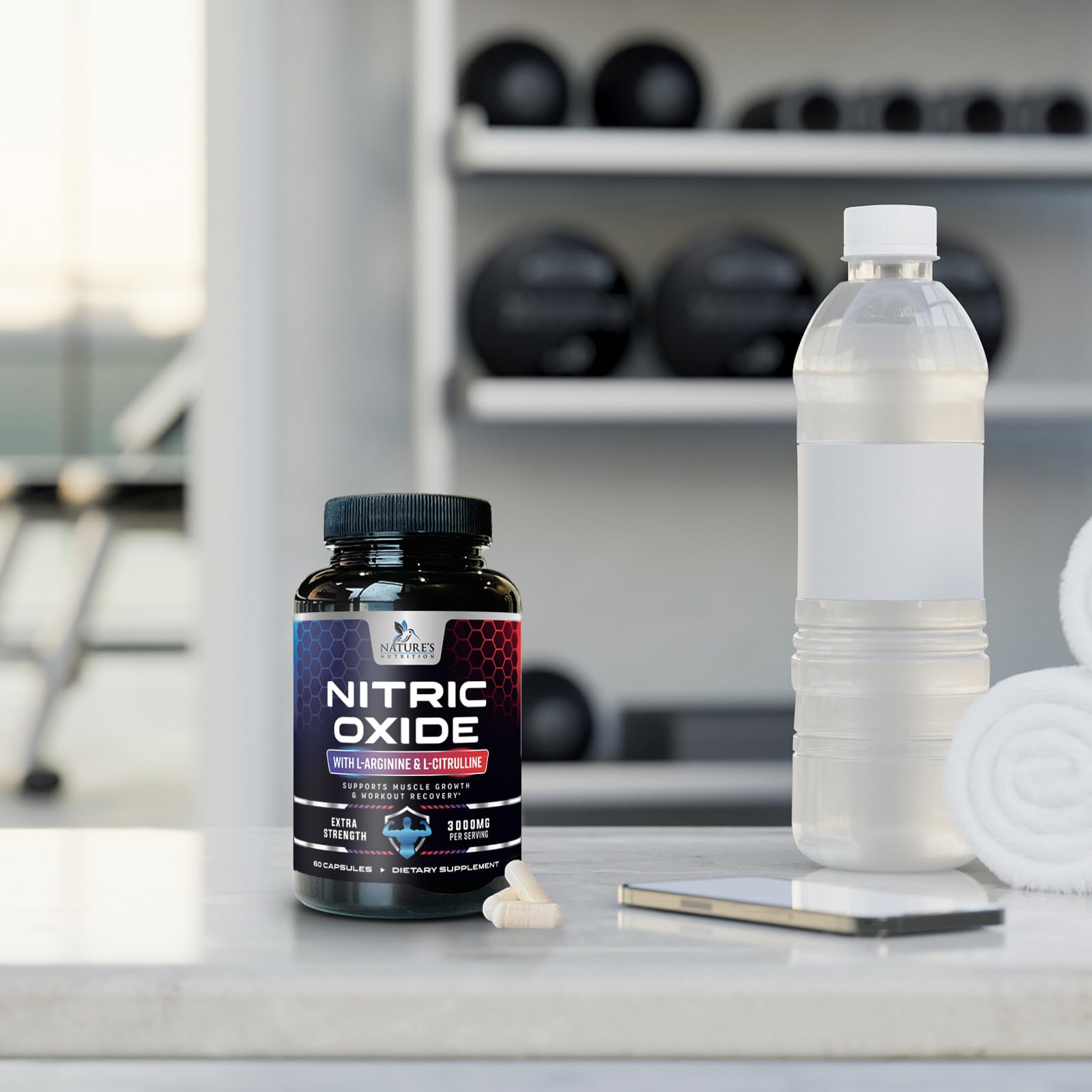 Nature's Nutrition USA-made supplement delivering clean energy and steady performance.