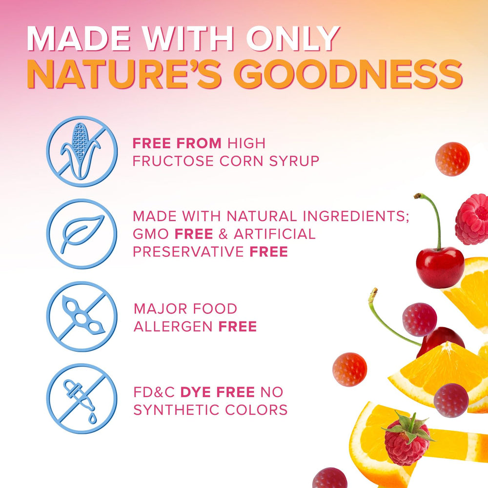 Pregnancy planning concept with Nature's Nutrition folic acid gummies.