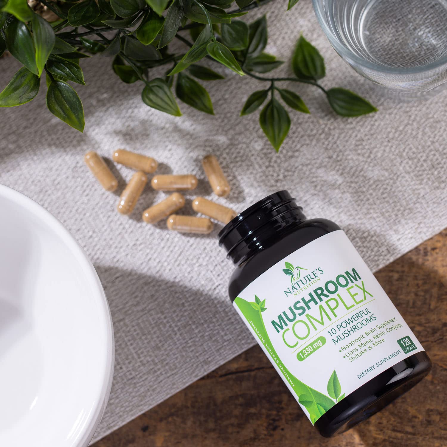 Nature's Nutrition USA-bottled quality seal emphasizing third-party testing