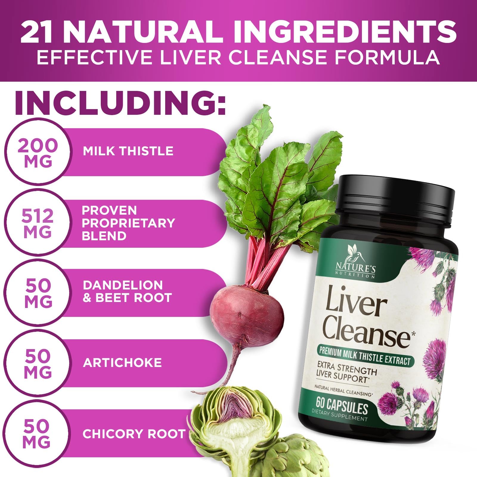 Liver Cleanse capsules arranged for convenient daily supplementation.