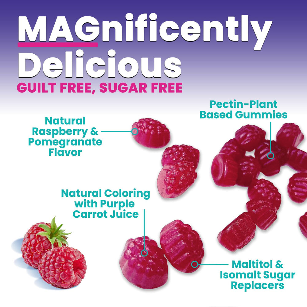 Nature's Nutrition Magnesium Citrate Gummies daily-use bottle on shelf