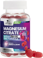 Nature's Nutrition Magnesium Citrate Gummies jar showing convenient daily support