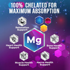 Nature's Nutrition Magnesium Glycinate label detail communicates purity and third-party tested quality.