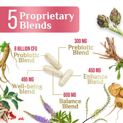 Nature's Nutrition menopause label closeup shows ingredient highlights and non-GMO formulation.