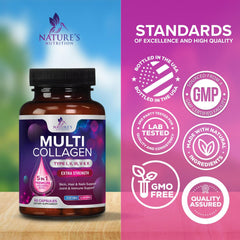 Nature's Nutrition bottle pours capsules for on-the-go use