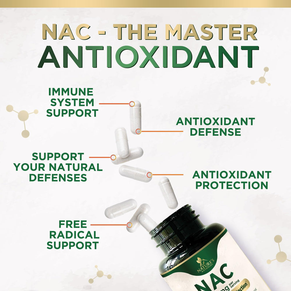 Gluten-free NAC with non-GMO ingredients on packaging.
