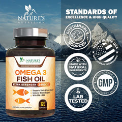 Nature's Nutrition Omega-3 2400 mg wild-caught anchovy source sustainability