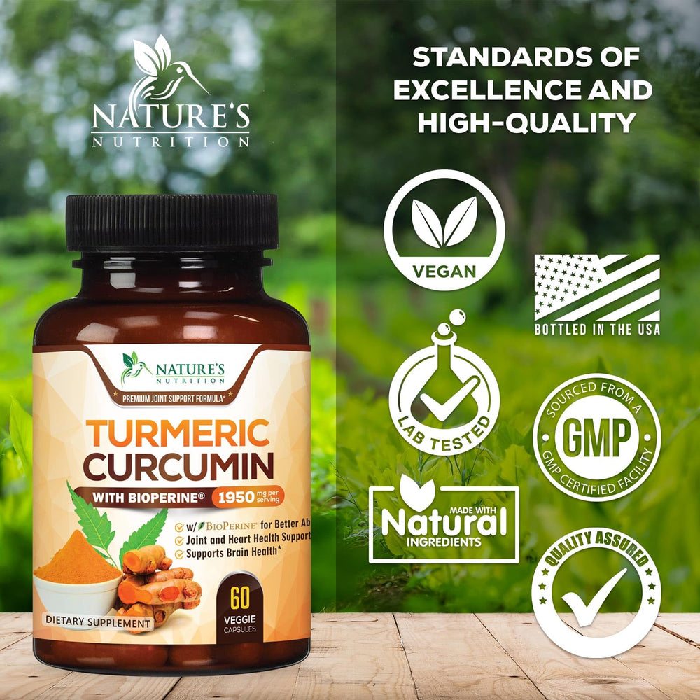 Nature's Nutrition organic turmeric roots showcase natural sourcing