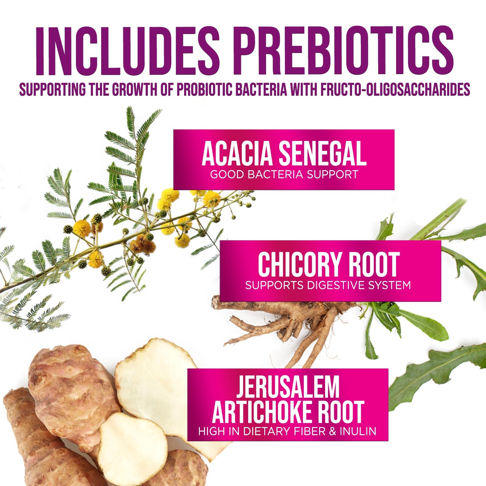 Nature's Nutrition Probiotics third-party tested badge indicates quality control