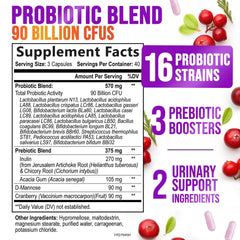 Nature's Nutrition Probiotics for Women capsules close-up illustrating easy daily intake