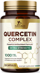 Nature's Nutrition Quercetin bottle pour supports daily immune and respiratory wellness